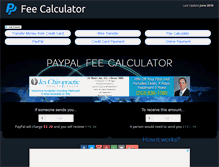 Tablet Screenshot of feecalculator.net